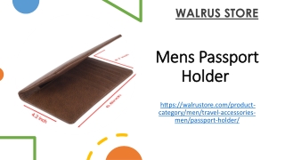 Mens Passport Holder