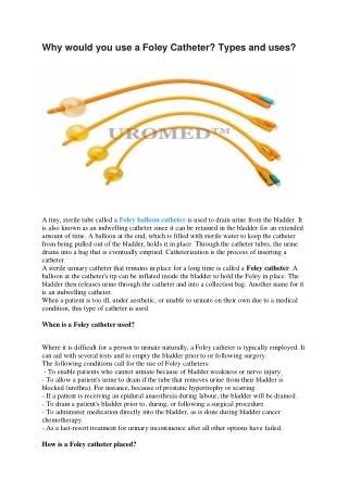 Foley catheter