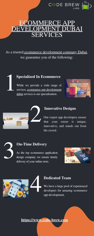 Get Advanced Ecommerce App Development Dubai Services | Code Brew Labs
