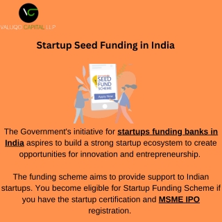 Startup Seed Funding in India 