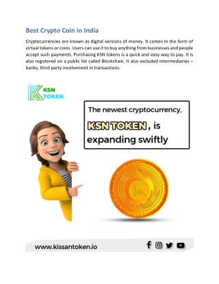 Best Crypto Coin in India