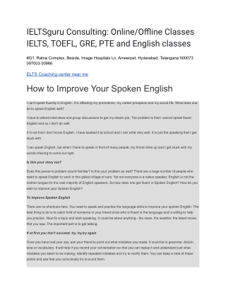IELTSguru Consulting_ Online_Offline Classes IELTS, TOEFL, GRE, PTE and English classes