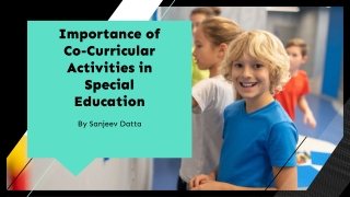 Importance of Co-Curricular Activities in Special Education