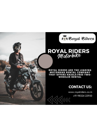 Best Rental Bike Agency In Siliguri
