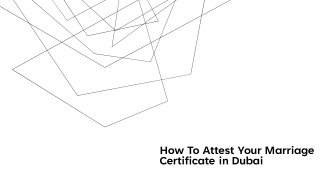 Marriage certificate Attestation