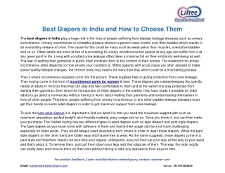 Best Diapers in India and How to Choose Them