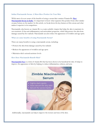 Best Niacinamide Serum for Sensitive Skin