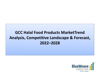 GCC Halal Food Products Market Report 2022-2028