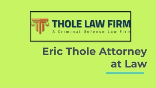 Eric Thole Attorney at Law