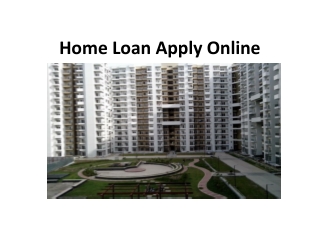 Home Loan Apply Online