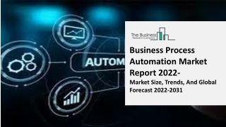 Business Process Automation Global Market Report - Market Size, Trends