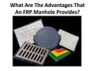 10 benefits of FRP manhole covers