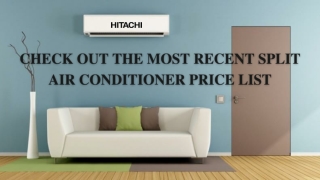 Check out the Most Recent Split Air Conditioner Price List