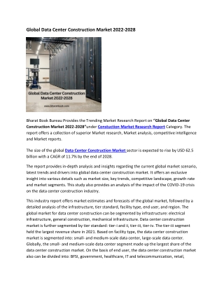 Global Data Center Construction Market 2022-2028