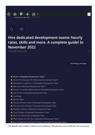 Hire dedicated development teams - hourly rates, skills and more. A complete guide