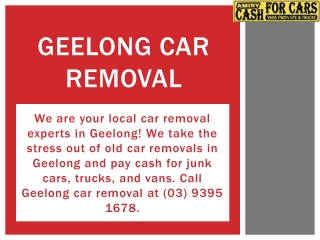 Geelong Car Removal