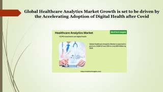 Healthcare Analytics Market – VC/PE investments and digital health