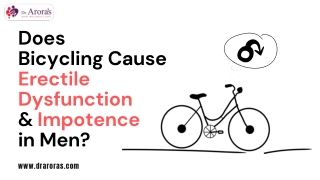 Does Bicycling Cause Erectile Dysfunction and Impotence in Men