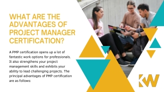What are the advantages of project manager certification