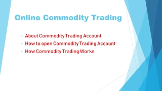Online Commodity Trading in India | Motilal Oswal