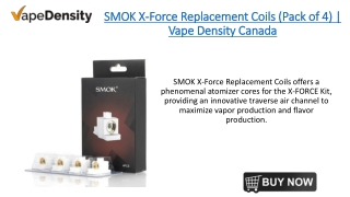 SMOK X-Force Replacement Coils (Pack of 4) | Vape Density Canada