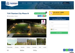 TVH Titanium City Phase III Residential Plots For Sale