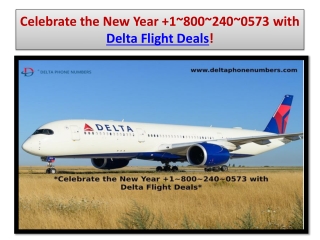 New Year Deals with  1800-240-0573 Delta Airlines