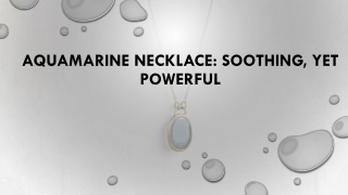 aquamarine necklace benefits