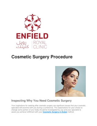 Cosmetic Surgery Dubai