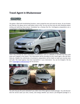 Travel Agent in Bhubaneswar