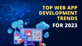 Top Web App Development Trends for 2023