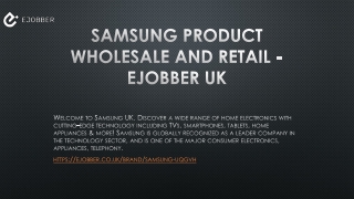 Samsung Product Wholesale and Retail - Ejobber UK