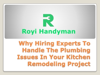 Hiring Experts To Handle The Plumbing Issues