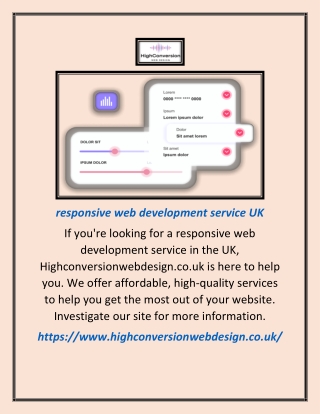 Responsive Web Development Service Uk | Highconversionwebdesign.co.uk