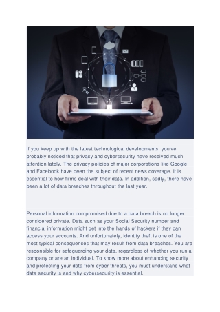 Enhance Security and Protect your Data from cyber threats