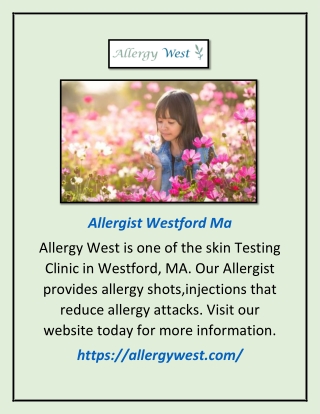 Allergist Westford MA | Allergy West