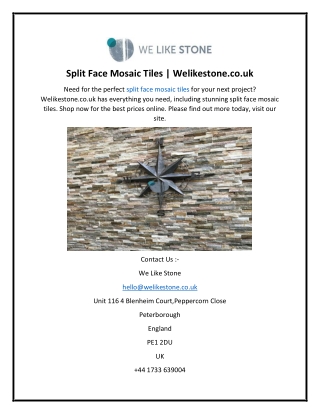 Split Face Mosaic Tiles  Welikestone.co.uk