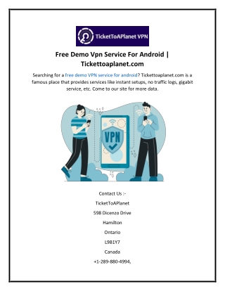 Free Demo Vpn Service For Android  Tickettoaplanet.com