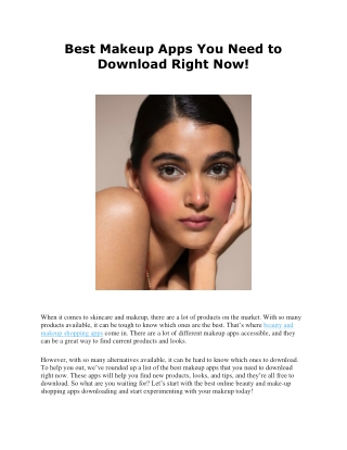 Best Makeup Apps You Need to Download Right Now