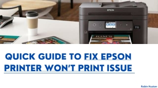 What We Can do When Epson Printer Won’t Print