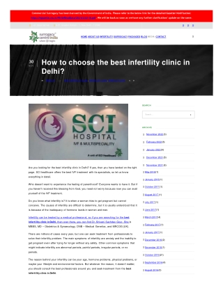 How to choose the best infertility clinic in Delhi