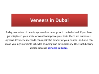 Veneers Dubai