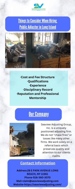 Things to Consider When Hiring Public Adjuster in Long Island