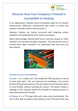 Discover How Your Company's Firewall is Susceptible to Hacking
