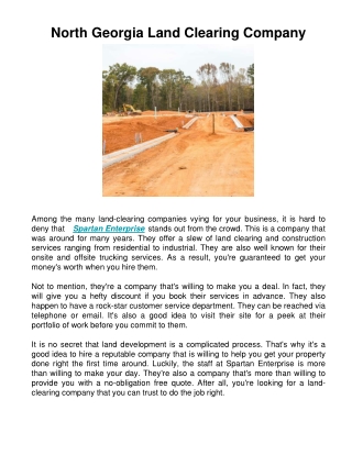 North Georgia Land Clearing Company
