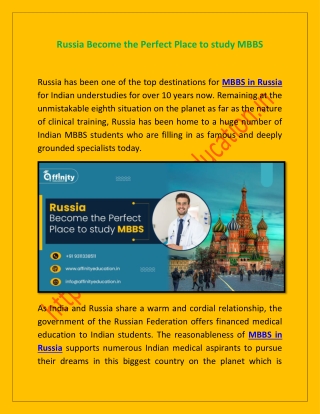 Russia Become the Perfect Place to study MBBS