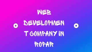 web development company in Ropar