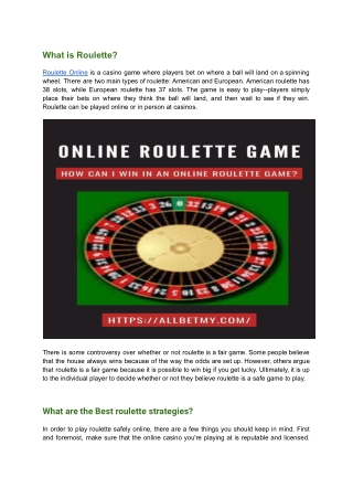 What are the best roulette strategies?