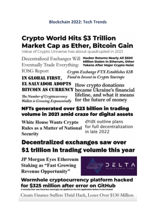 Blockchain 2022