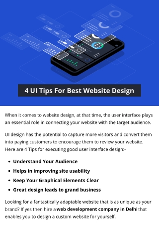 4 UI Tips For Best Website Design